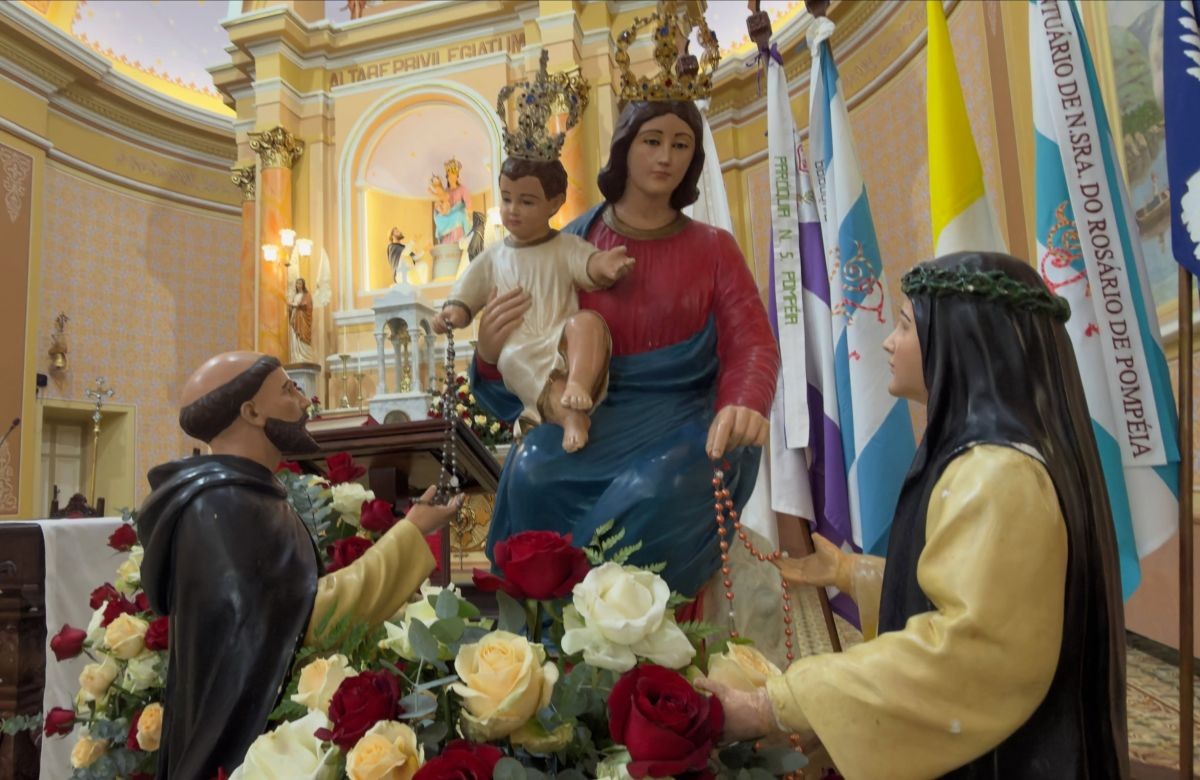 Foto de capa da notícia 124ª Romaria e Festa de Nossa Senhora do Rosário de Pompeia reúne fiéis em Pinto Bandeira