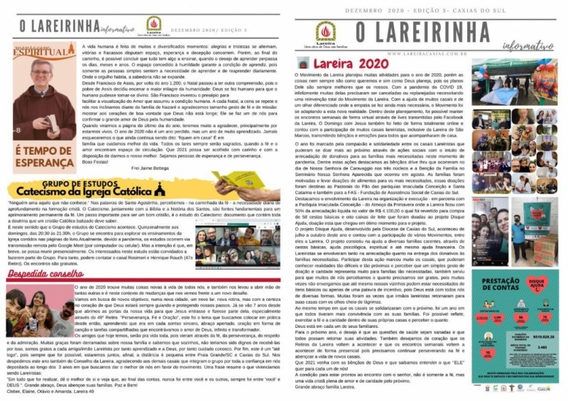 Informativo do Movimento Lareira - 3ª edição