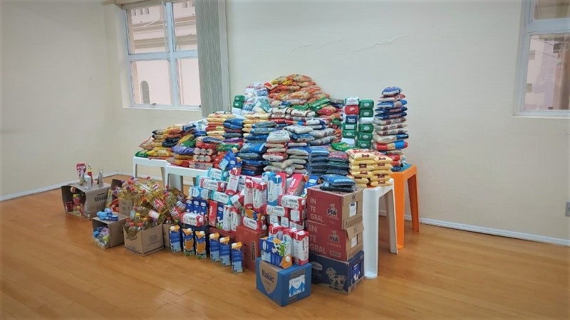 Fiéis da Diocese de Caxias do Sul doaram mais de 60 toneladas de alimentos durante o “Mutirão pela Vida de quem tem fome”