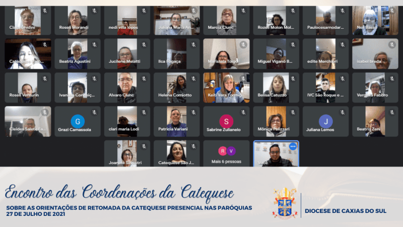 Diocese de Caxias do Sul reúne coordenações paroquiais de Catequese para orientar retomada presencial gradual