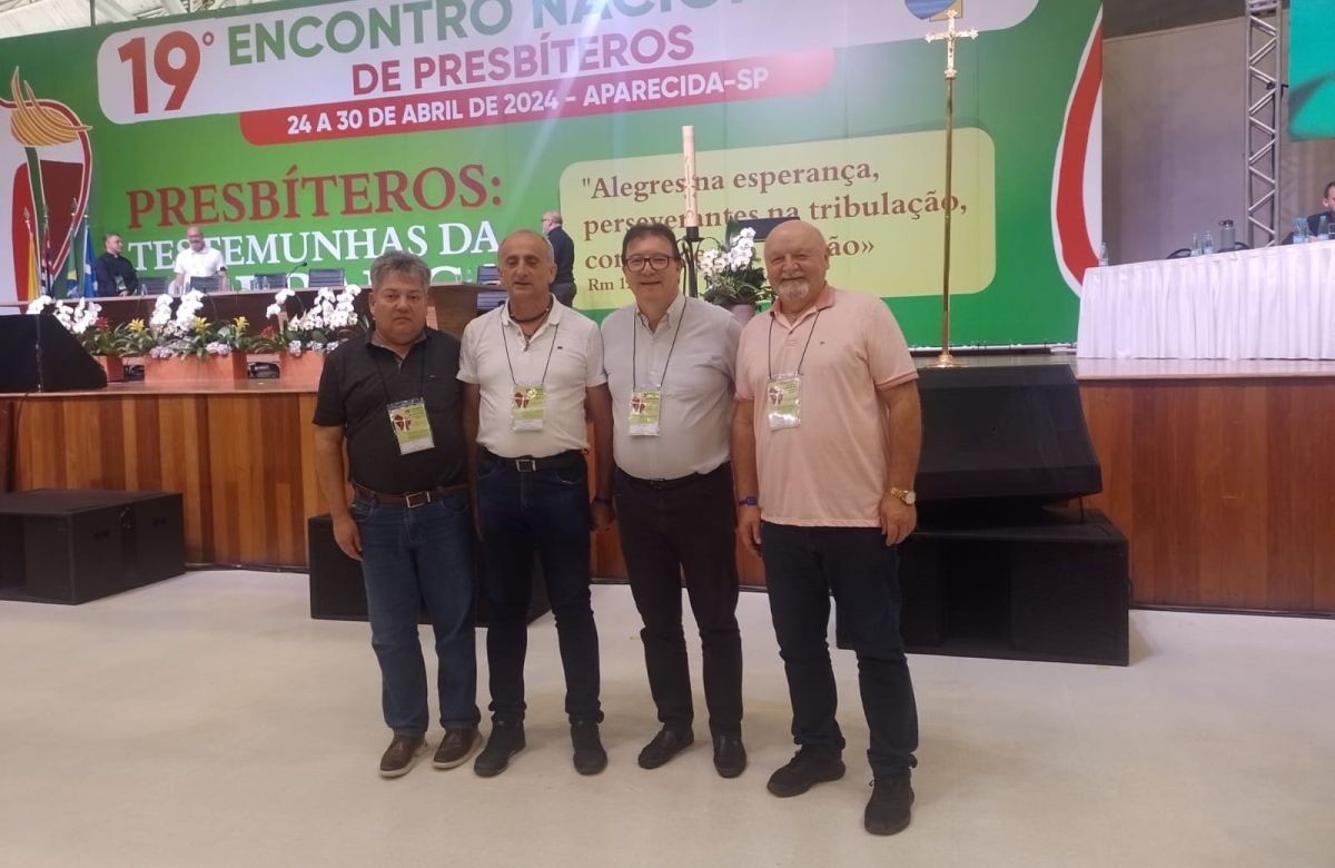 Foto de capa da notícia Padres da Diocese de Caxias do Sul participam do 19º Encontro Nacional de Presbíteros, em Aparecida