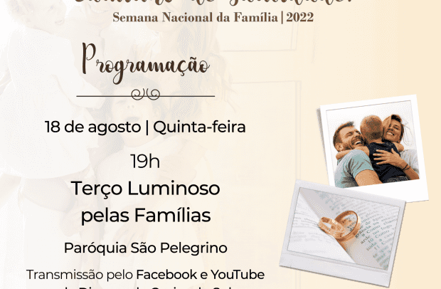 Foto de capa da notícia Semana Nacional da Família - Terço Luminoso