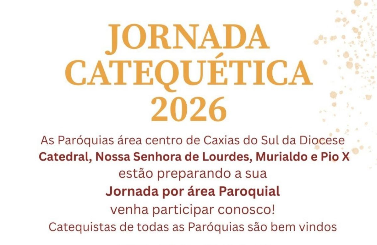 Foto de capa da notícia Jornada Catequética com o tema "Transmitir a fé hoje" será no próximo sábado, dia 25