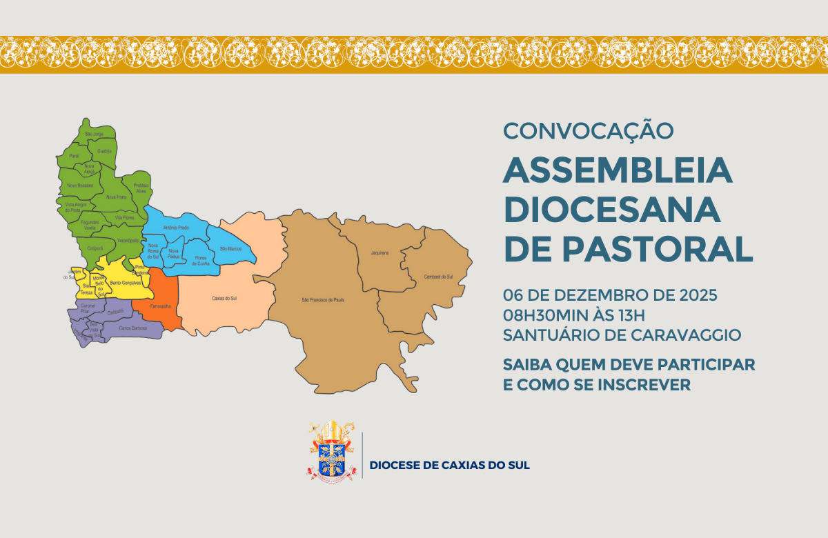 Foto de capa da notícia Diocese de Caxias do Sul prepara Assembleia Diocesana de Pastoral para o sábado, 06 de dezembro