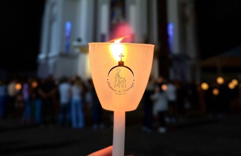 Foto de capa da notícia Novena preparatória para a 126ª Romaria Votiva reuniu cerca de 5 mil fiéis no Santuário de Caravaggio