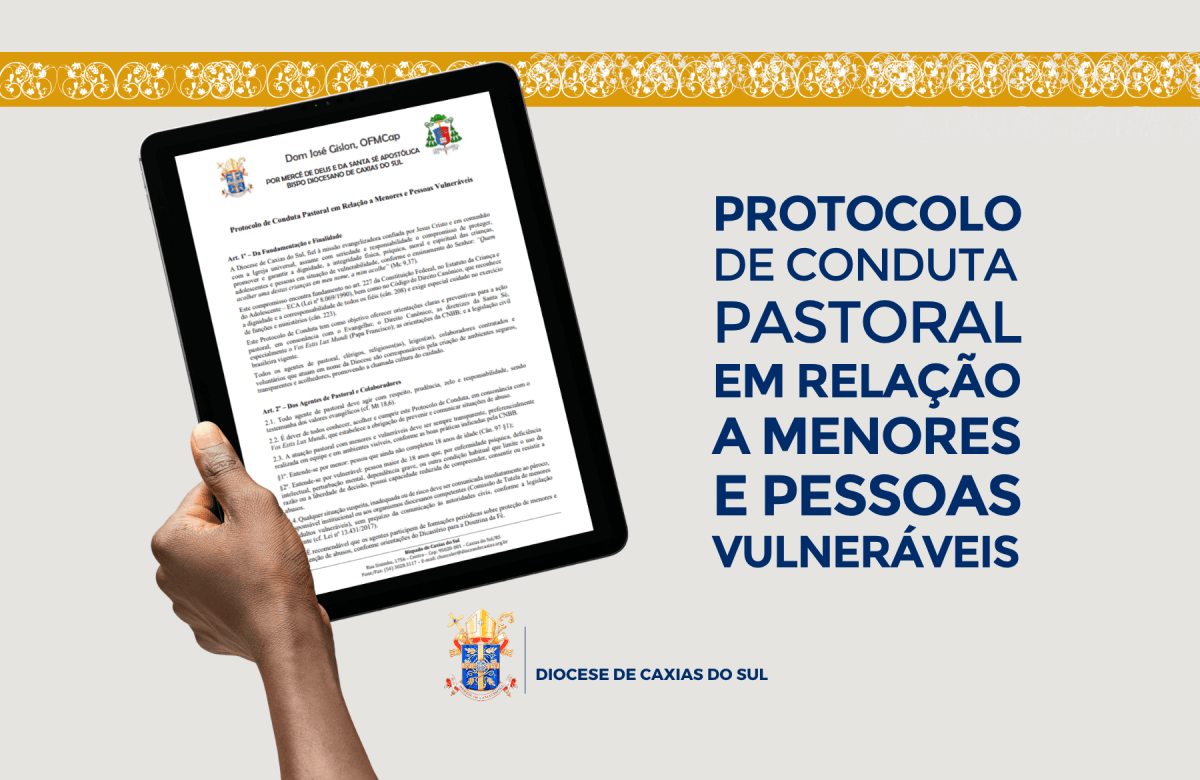 Foto de capa da notícia Diocese de Caxias do Sul publica protocolo de Conduta Pastoral em Relação a Menores e Pessoas Vulneráveis