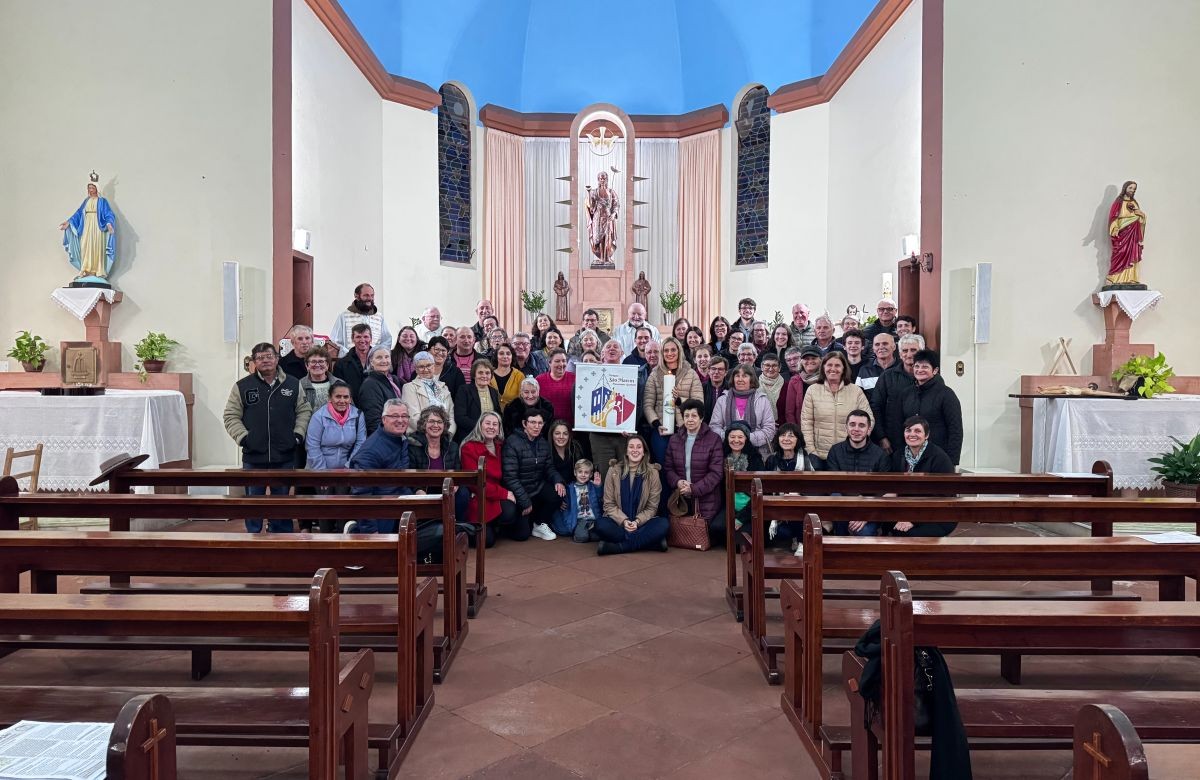 Foto de capa da notícia Paróquia São Marcos de Marcorama realiza Peregrinação Jubilar na Igreja São João Batista, em Daltro Filho