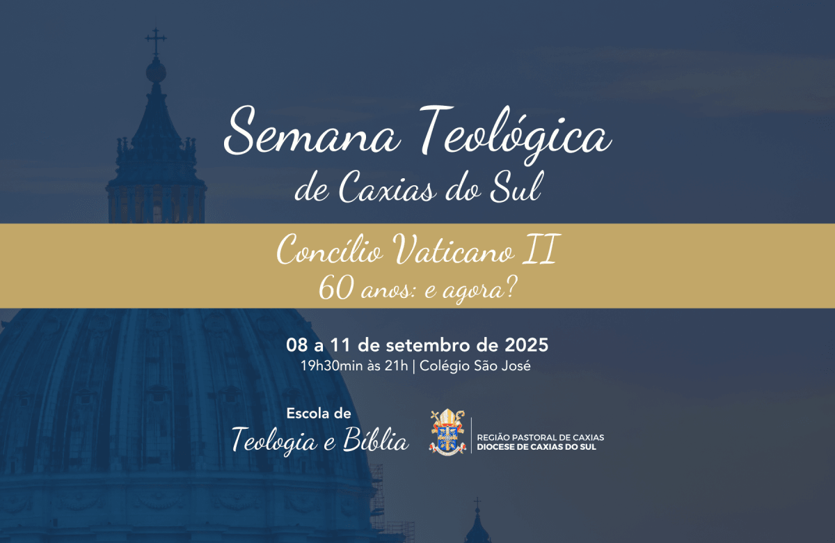 Foto de capa da notícia Abertas as inscrições para a Semana Teológica 2025, promovida pela Diocese de Caxias do Sul