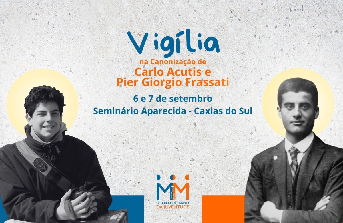 Foto de capa da notícia Setor Juventude da Diocese de Caxias do Sul promove vigília na canonização de Carlo Acutis e Pier Giorgio Frassati