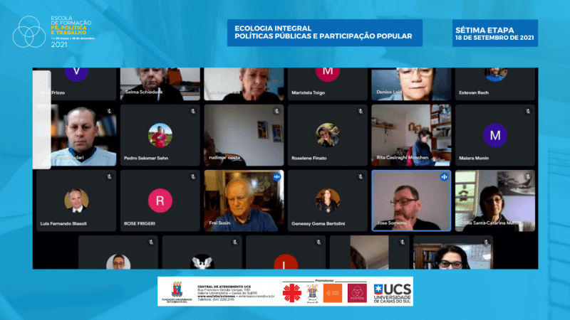 Sétima etapa da Escola de Formação Fé, Política e Trabalho reflete sobre a ecologia integral e políticas públicas