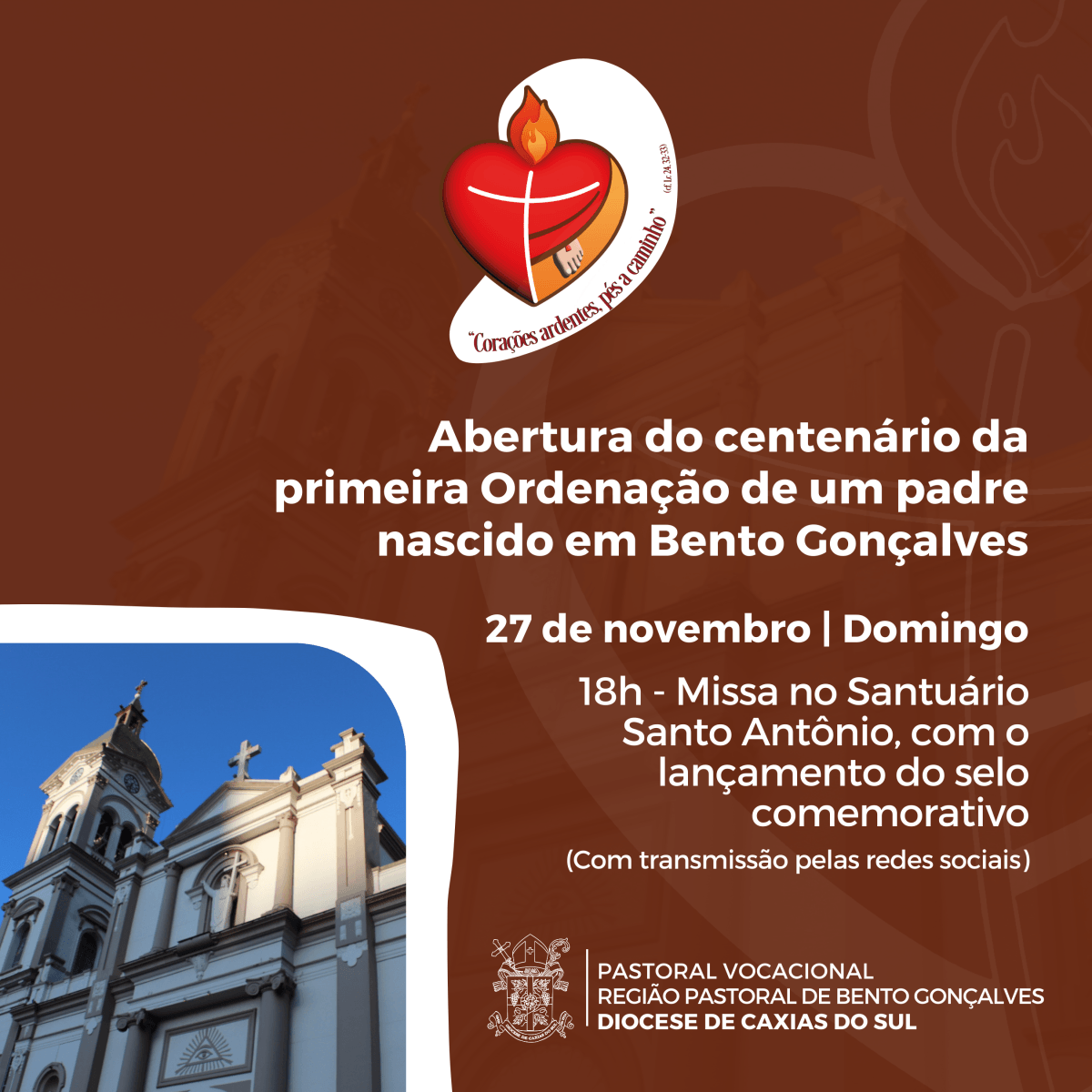 Paróquias de Bento abrem o centenário da primeira Ordenação Sacerdotal de um padre nascido no município