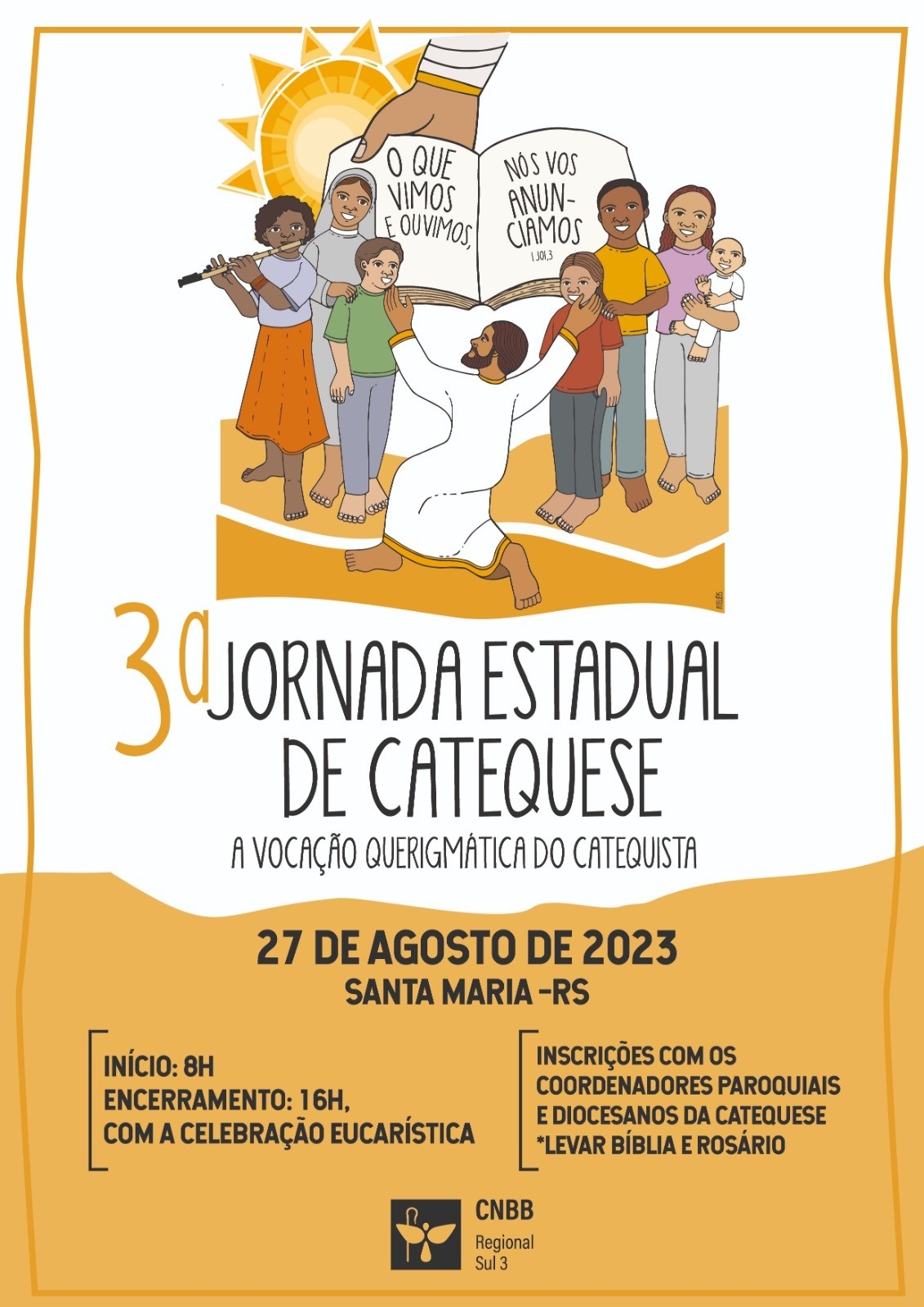 Diocese de Caxias do Sul abre segundo lote de inscrições para a III Jornada de Catequese, em Santa Maria