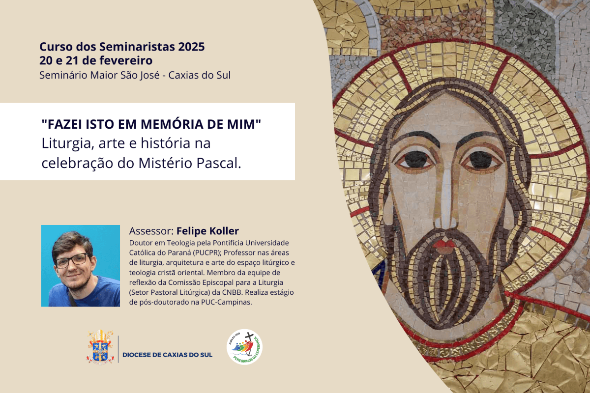 Tradicional Curso dos Seminaristas da Diocese de Caxias do Sul irá abordar a Liturgia e Mistério Pascal