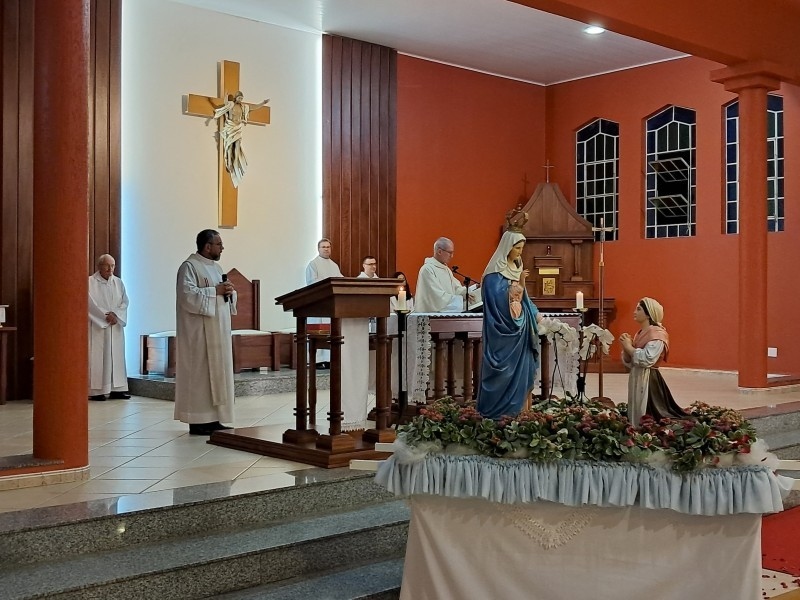 5º dia da novena da 125ª Romaria Votiva aconteceu na Paróquia Jesus Bom Pastor, em Farroupilha