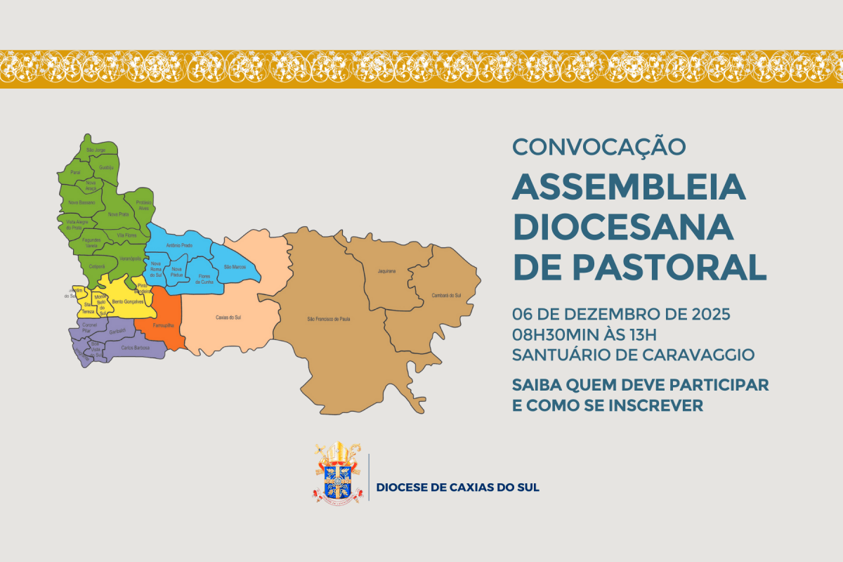 Diocese de Caxias do Sul prepara Assembleia Diocesana de Pastoral para o sábado, 06 de dezembro