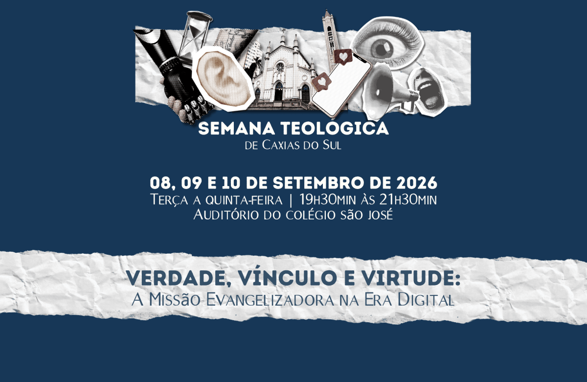 Foto de capa da notícia Abertas as inscrições para a Semana Teológica 2026, promovida pela Diocese de Caxias do Sul