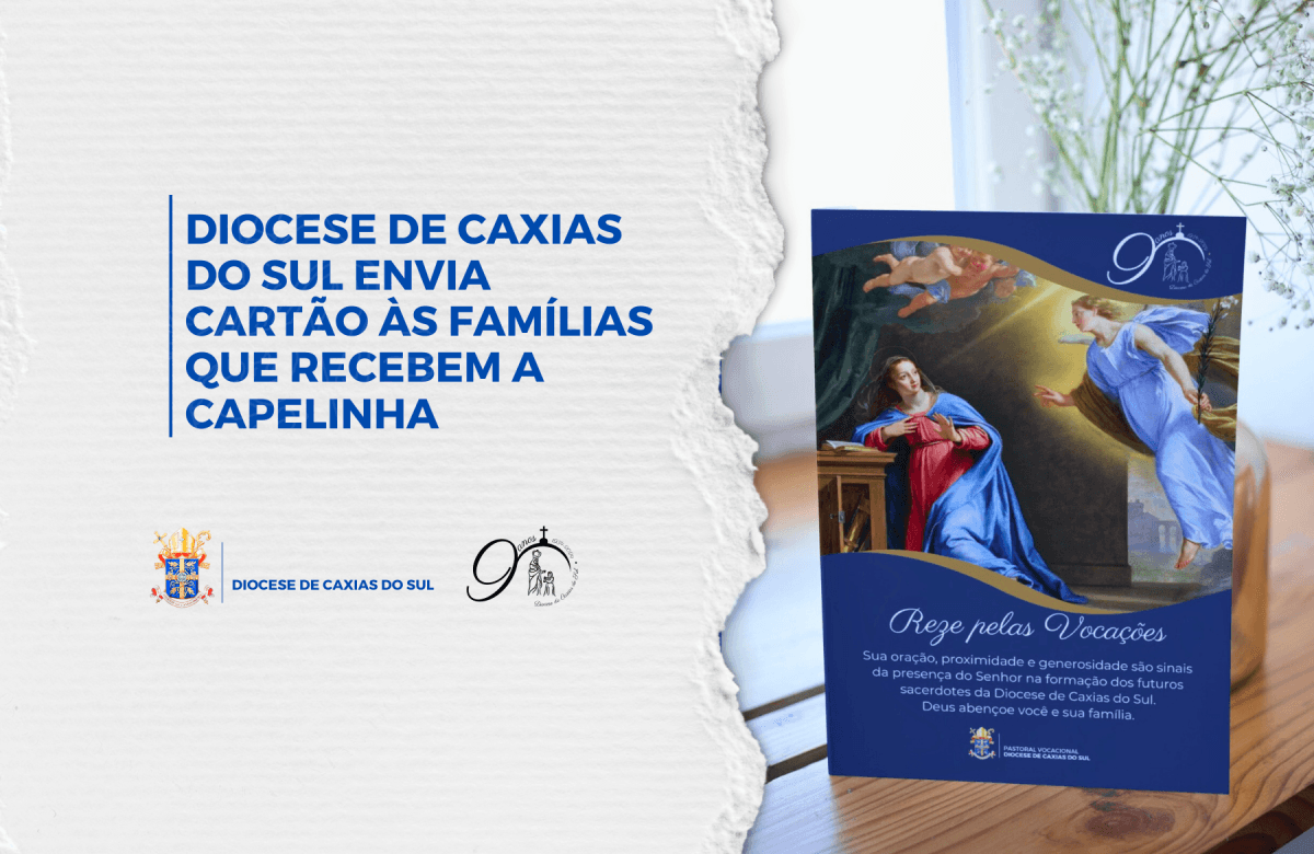 Foto de capa da notícia Diocese de Caxias do Sul envia cartão e mensagem de gratidão às famílias que recebem a Capelinha