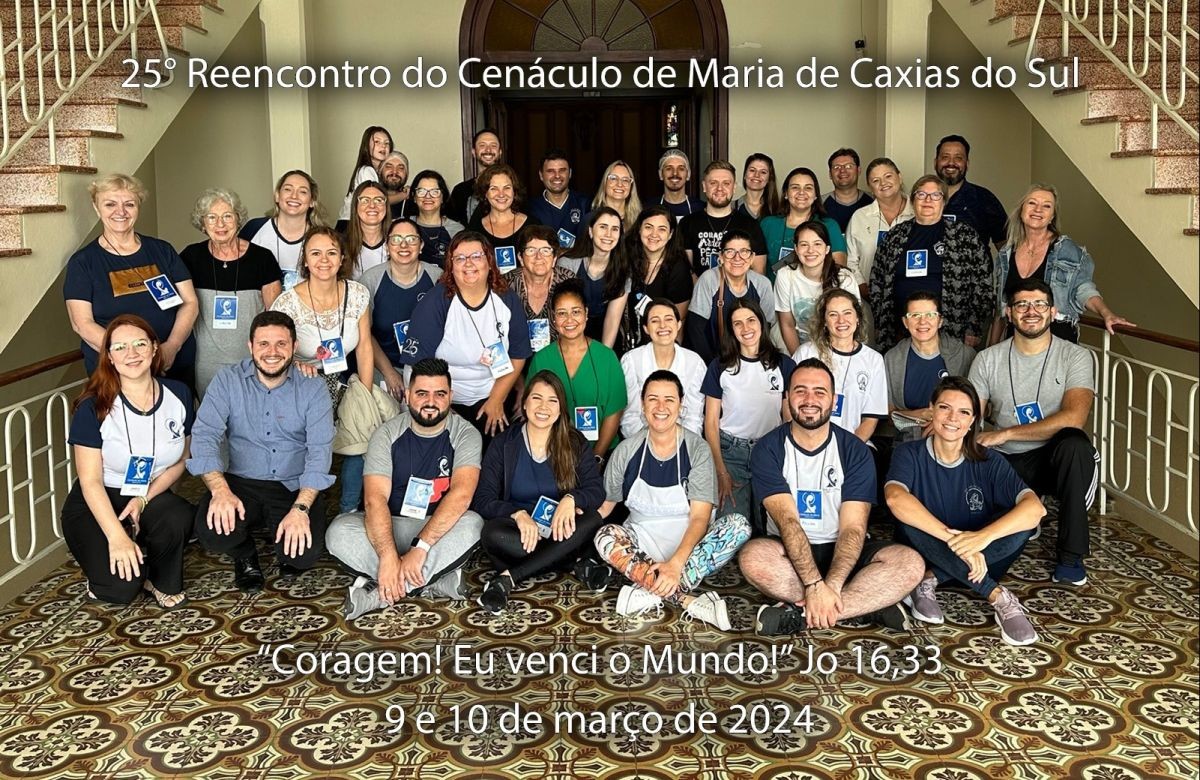 Foto de capa da notícia Cenáculo de Maria de Caxias do Sul realiza 25ª edição do reencontro anual, no Seminário Aparecida